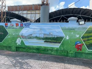 Mural on the wall