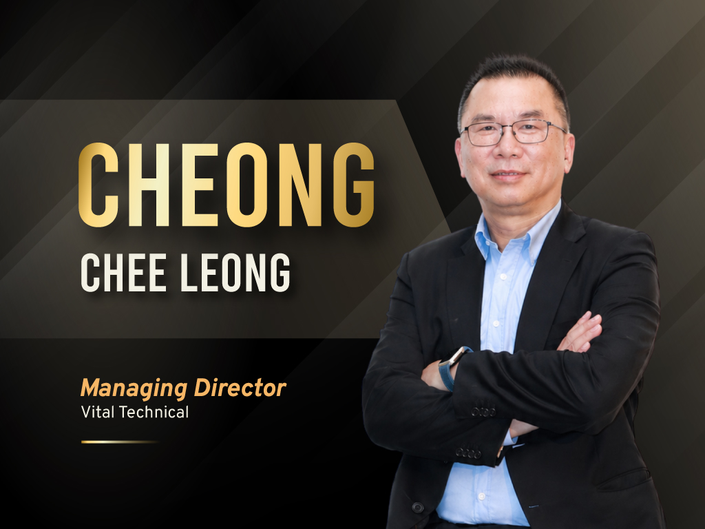 Portrait graphic of Cheong Chee Leong, Managing Director of Vital Technical.