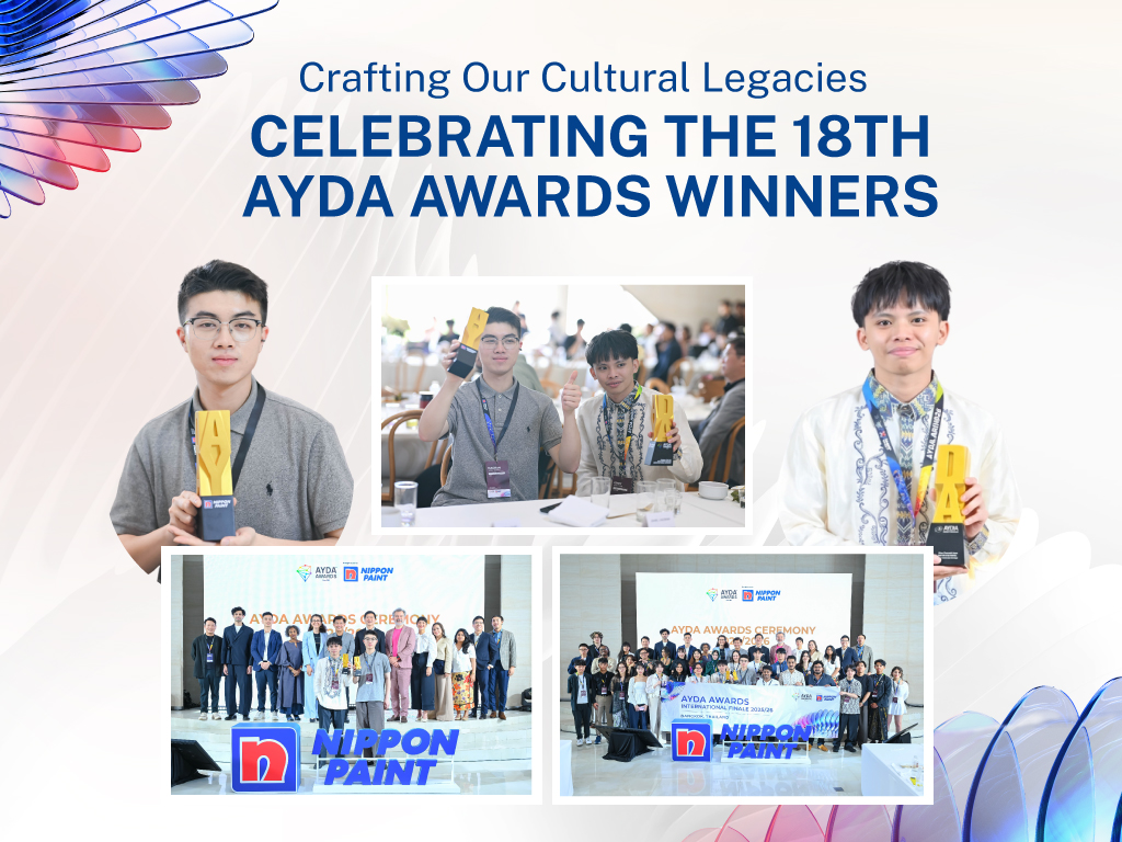 A collage celebrating the 18th AYDA Awards featuring the Designers of the Year and vibrant group photos.